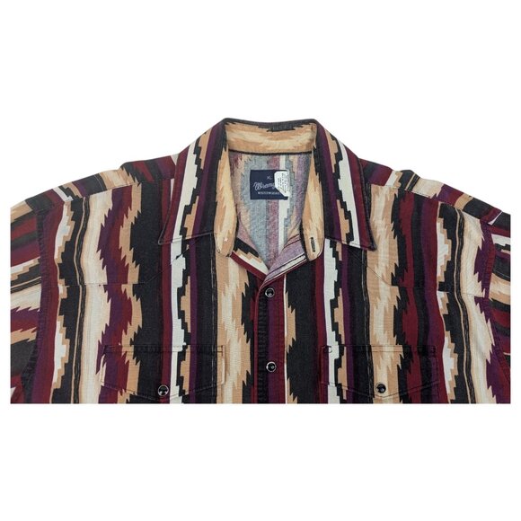 Vtg Wrangler Long Sleeve Shirt Sz‎ XL Snap Aztec Rodeo Cowboy Western Southwest - Picture 3 of 12